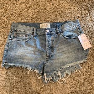 Free People Denim Shorts, sz 27 NWT